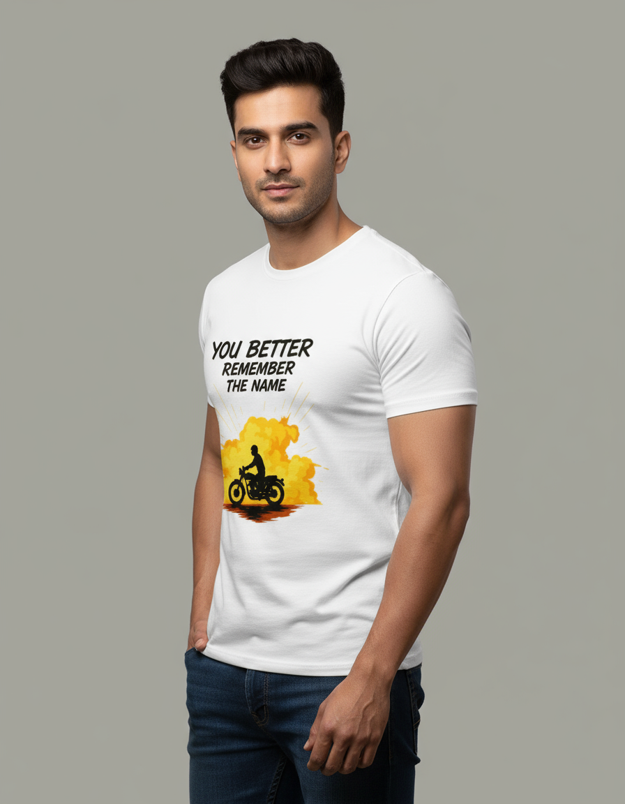 OG YOU BETTER REMEMBER THE NAME Men's Crew T-Shirt - Image 5