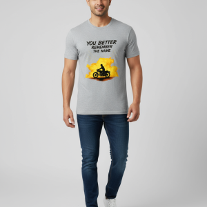 OG YOU BETTER REMEMBER THE NAME Men's Crew T-Shirt - Grey Malange