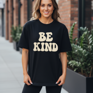 Be Kind Women Classic oversized T-Shirt - Black