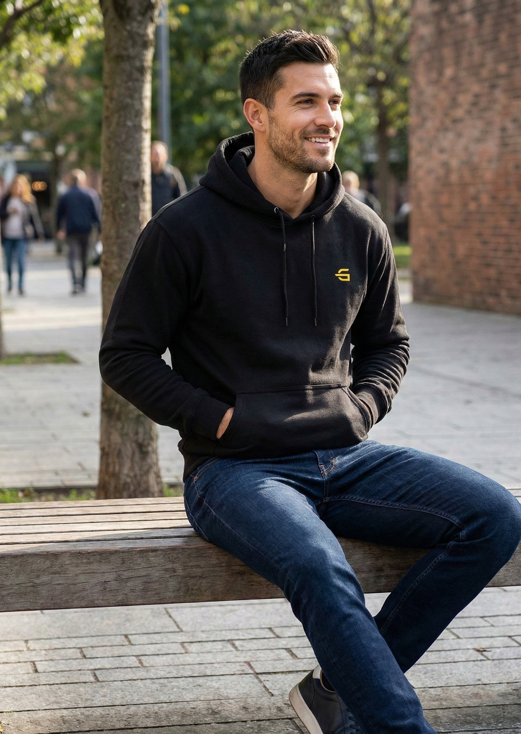 Gravster Men's Hoodie - Image 3