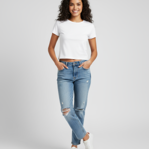 Women's Baby Tee - White