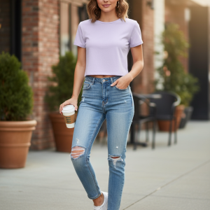 Women's Baby Tee - Lavender