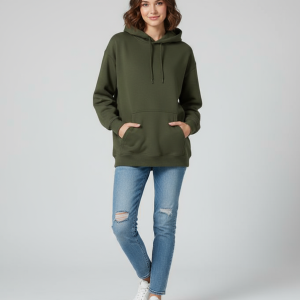 Women's Premium Hoodie - Olive Green