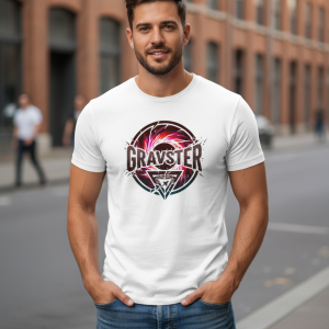 Gravster Classic Crew T-Shirt For Men's - White