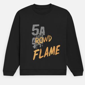 ROWD FLAME Men's Sweatshirt - Black