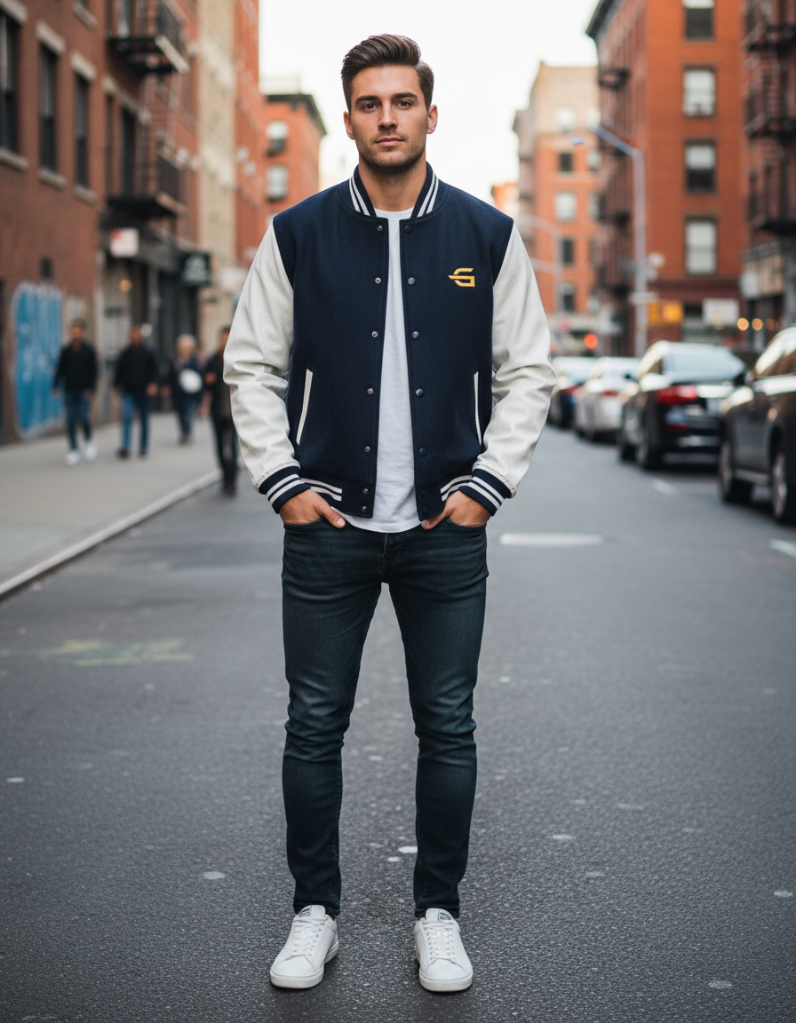 Gravster Men's Varsity Jacket - Image 2