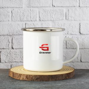 Gravster Enamel Mugs