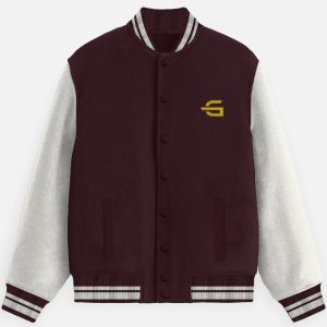 Gravster Men's Varsity Jacket - Maroon