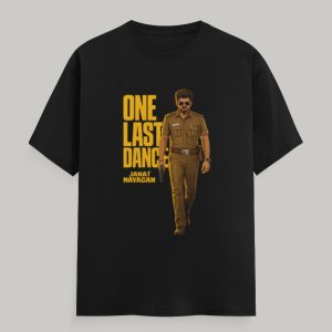 One Last Dance Jana Nayagan Men's Crew T-Shirt - Black