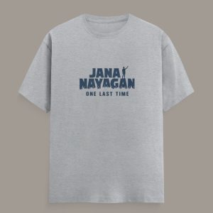 Jana Nayagan One Last Time Men's Classic Crew T-Shirt - Grey Malange
