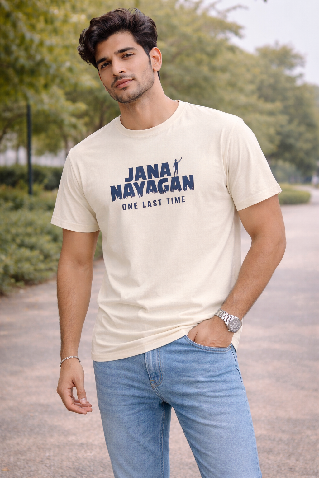 Jana Nayagan One Last Time Men's Classic Crew T-Shirt